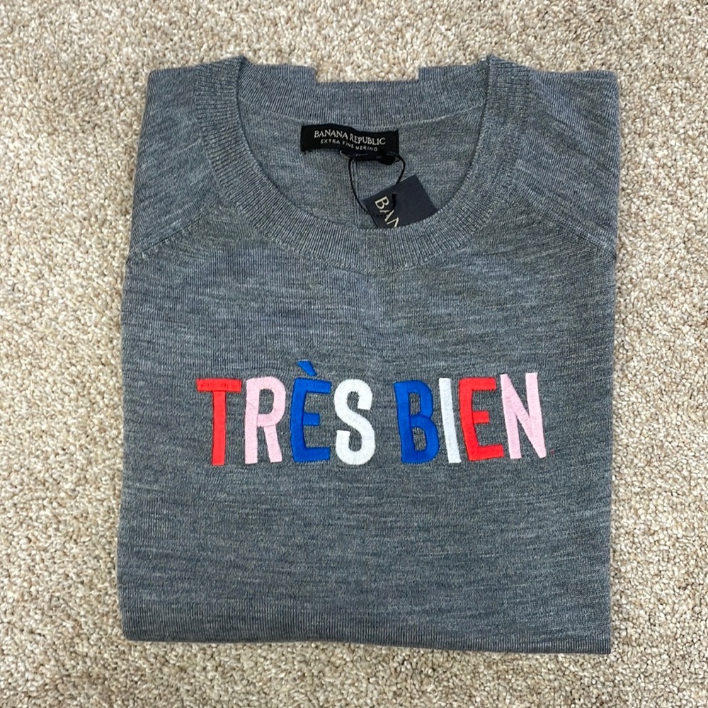 Banana Republic embroidered sweater